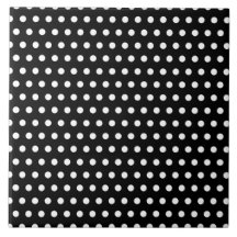 Black and White Polka Dot Pattern. Spotty. Tiles