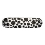 Black and White, Roses Pattern. Skate Board Decks