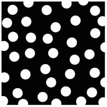 Black and White Spotty Design. Cut Outs