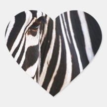 Black and White Striped Zebra Stickers