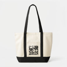 Black and White Tote Bag