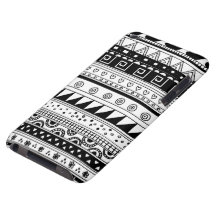 Black and white Tribal pattern iPod Case-Mate Cases