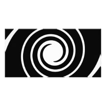 Black and White Twist. Picture Card