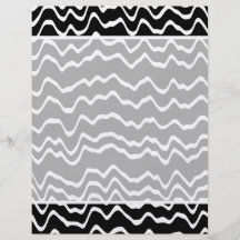 Black and White Wave Pattern. Flyer