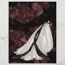 Black and White Wedding Gown Custom Flyer