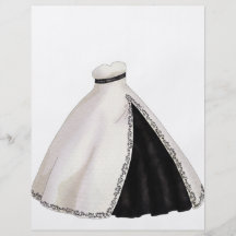 Black and White Wedding Gown Custom Flyer