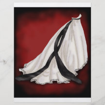 Black and White Wedding Gown Flyer
