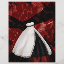 Black and White Wedding Gown Flyer Design