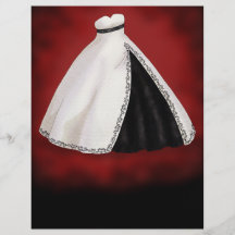 Black and White Wedding Gown Flyers