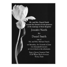 Black and White Wedding Invitations