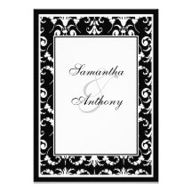 Black and White Wedding Invitations