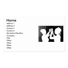 Black and white wedding veil by bride &bridesmaid business card