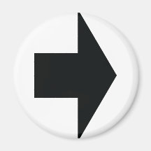black arrow right refrigerator magnet
