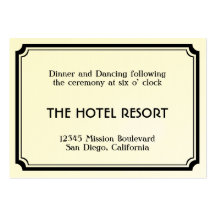 Black art deco retro wedding reception enclosure business card templates