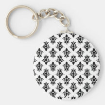 Black Baroque Key Chains