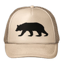 Black Bear Silhouette Trucker Hat