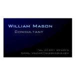 Black Blue Curved, Professional Business Card