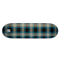 Black & Blue Plaid Skateboard Decks