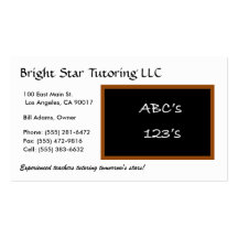 Black Board Basics W/W Business Card Templates