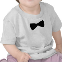 black bow tie t-shirt