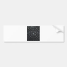 Black Bull's Eye (black minimalism) Bumper Sticker