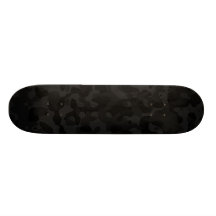 Black Camo Skate Board Deck