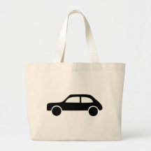 black car icon canvas bags