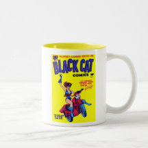 Black Cat Coffiee Mug