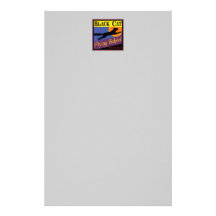 Black Cat Flying School Halloween Stationery