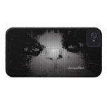 Black Cat Halftone iPhone 4 Case