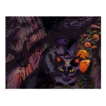 Black Cat ,Halloween postcards