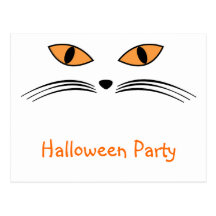Black Cat Invitation Post Card