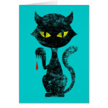 Black Cat Kills Greeting Cards