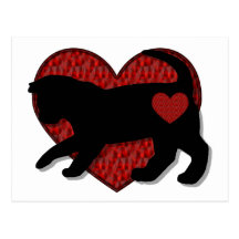 Black Cat Kind of Love Postcards
