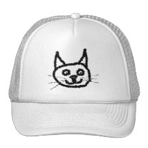 Black Cat Mesh Hat
