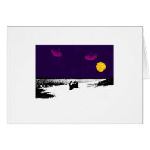 Black Cat on Full Moon Cards