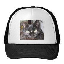Black Cat Pop Art Trucker Hats