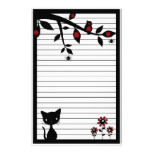 Black Cat Stationery