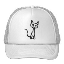 Black Cat, Winking. Hat