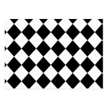 Black Checkered Mod Racing Pattern Business Cards