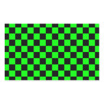 Neon Green Checkers