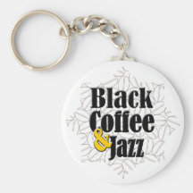 black Coffee and Jazz Keychains