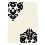 Black Damask Wedding Invitations