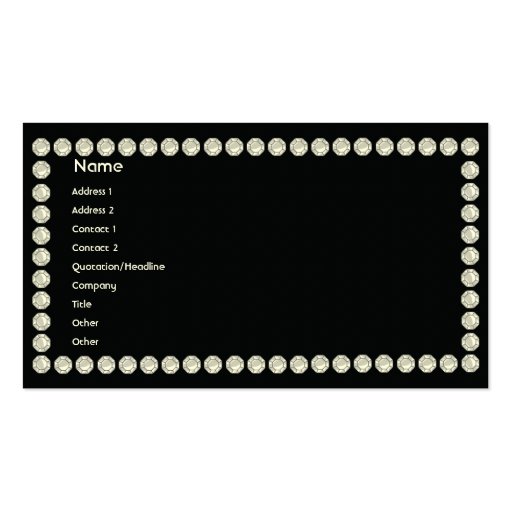 Black Diamonds - Business Business Card