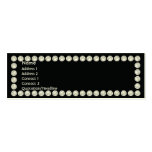 Black Diamonds - Skinny Business Card Templates