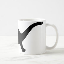 black dinosaur icon coffee mugs