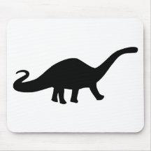 black dinosaur icon mousepads