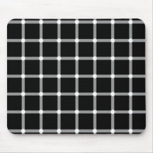 Black Dot Illusion Mousepad