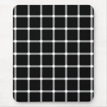 Black Dot Illusion Mousepad