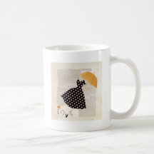 Black Dress and yellow umbrella.JPEG Mugs